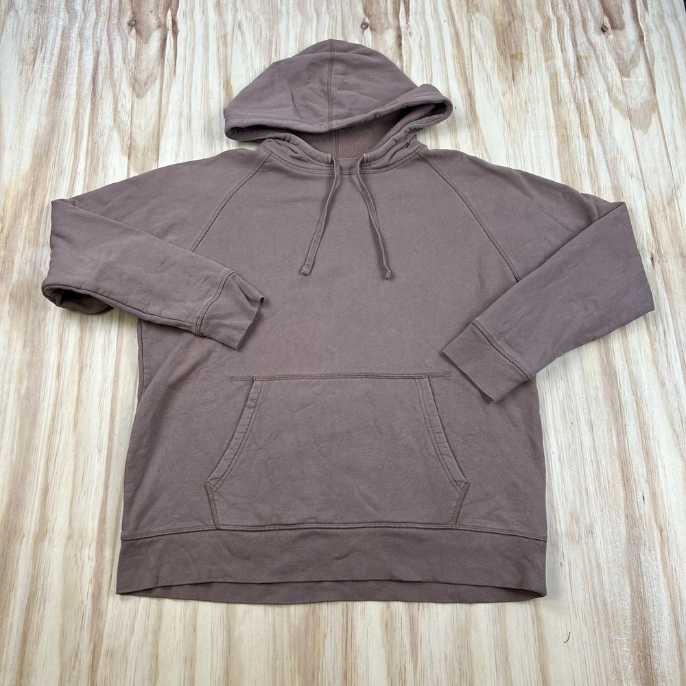 Girlfriend Collective Women's L/5 Chocolate Brown Afterhood Hoodie Organic Cotto